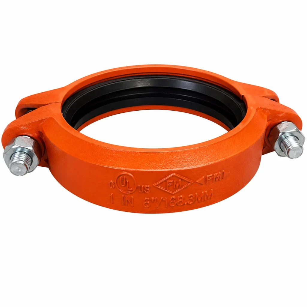 ACOPLES (FLEXIBLE COUPLING) FLEXIBLE RANURADO FIERRO DUCTIL ASTM A536 CERTIFICACION UL-FM MOD. 1N