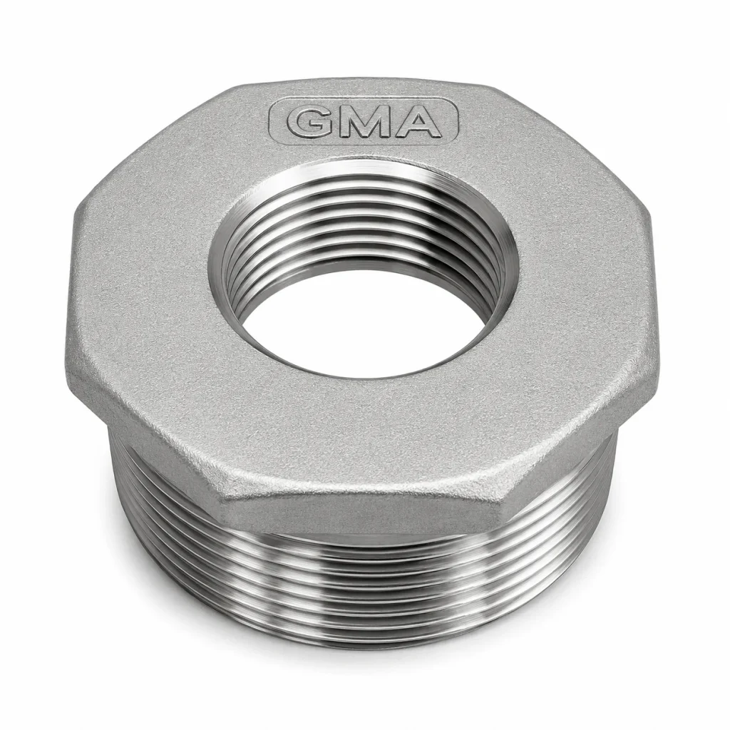 REDUCCIÓN BUSHING AC. INOX. C-304 CROSCA X 150 LBS