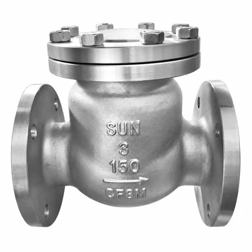 VÁLVULA CHECK SWING INOXIDABLE 316 (CF8M) CLASE 150 BRIDADA ANSI RF TIPO INDUSTRIAL SUN