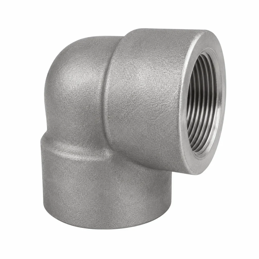 CODO INOX. X 90° C ROSCA X 150 LBS