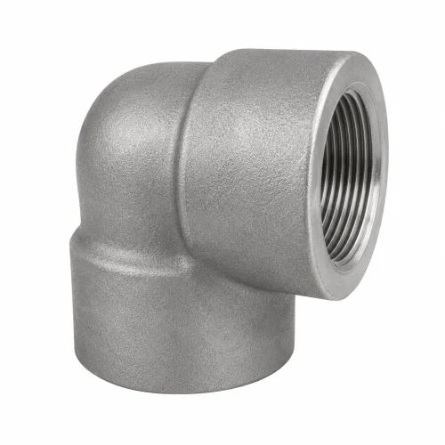 CODO (ELBOW) 90° DE ACERO INOXIDABLE FORJADO ASTM A182 CALIDAD 304 CLASE 3000 EXTREMOS ROSCADOS NPT