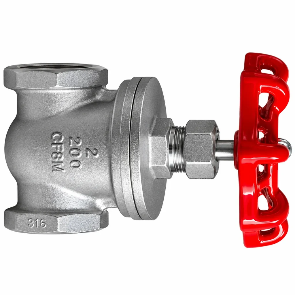 VÁLVULA COMPUERTA INOXIDABLE 316 (CF8M) 200 PSIG ROSCA NPT TIPO INDUSTRIAL SUN