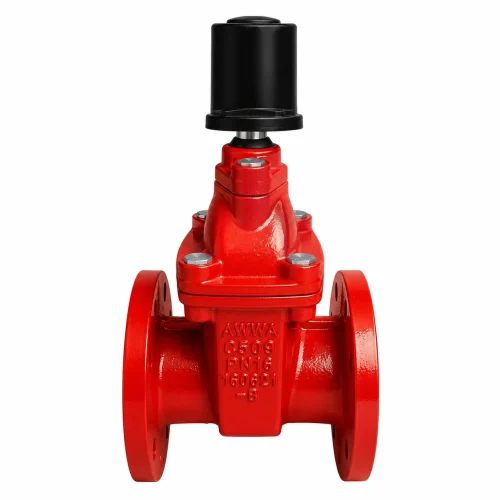 VÁLVULA COMPUERTA PARA ENTERRAR BRIDADA FIERRO DÚCTIL ASTM A536 ASIENTO EPDM 300 PSI UL-FM   FLOWCOM