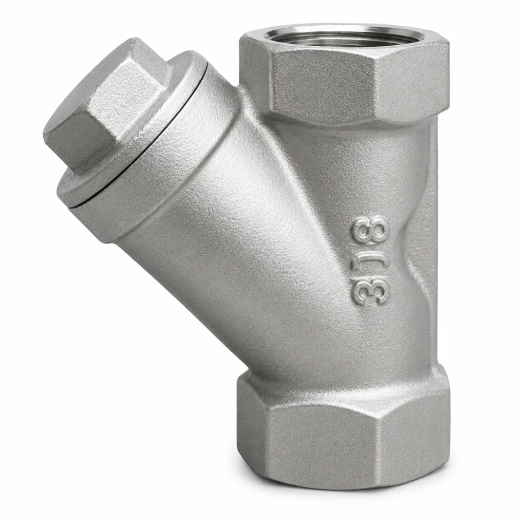 FILTRO Y INOXIDABLE CF8M (316) MESH 40 CON ROSCADO NPT