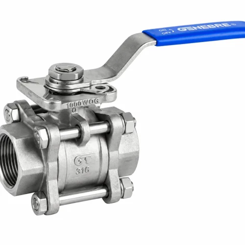 VÁLVULA ESFÉRICA INOXIDABLE CF8M (316) 3 PIEZAS PARA ACTUADOR MOD. 2025N GENEBRE