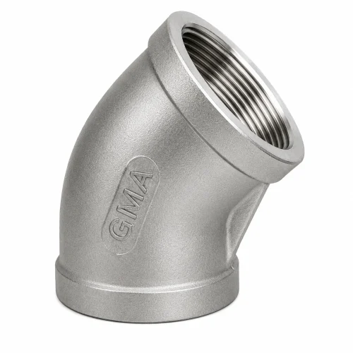 CODO INOX. X 45° C ROSCA X 150 LBS