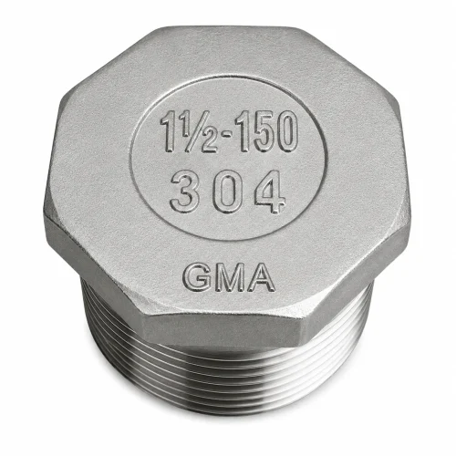TAPÓN MACHO AC. INOX. C-304 CROSCA X 150 LBS