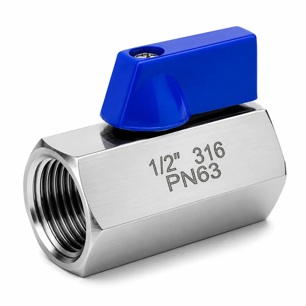 MINI VALVULA BOLA INOXIDABLE C-316