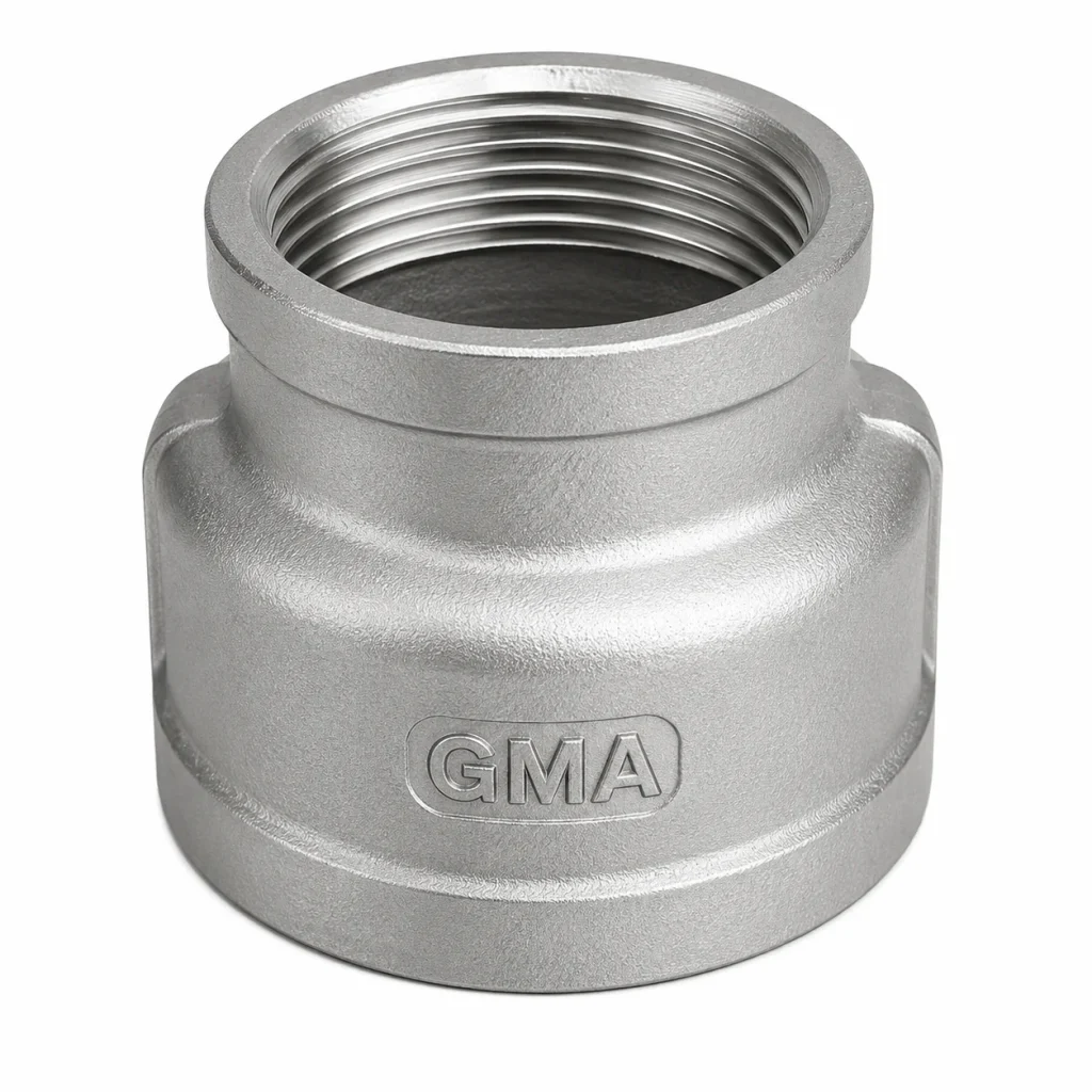 REDUCCIÓN CAMPANA AC. INOX. C-304 CROSCA X 150 LBS
