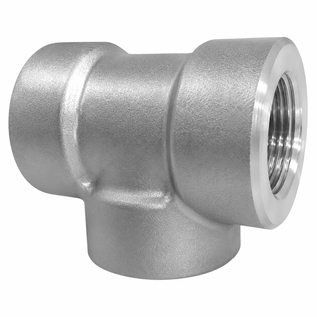 CODO (ELBOW) 45° DE ACERO INOXIDABLE FORJADO ASTM A182 CALIDAD 304 CLASE 3000 EXTREMOS ROSCADOS NPT