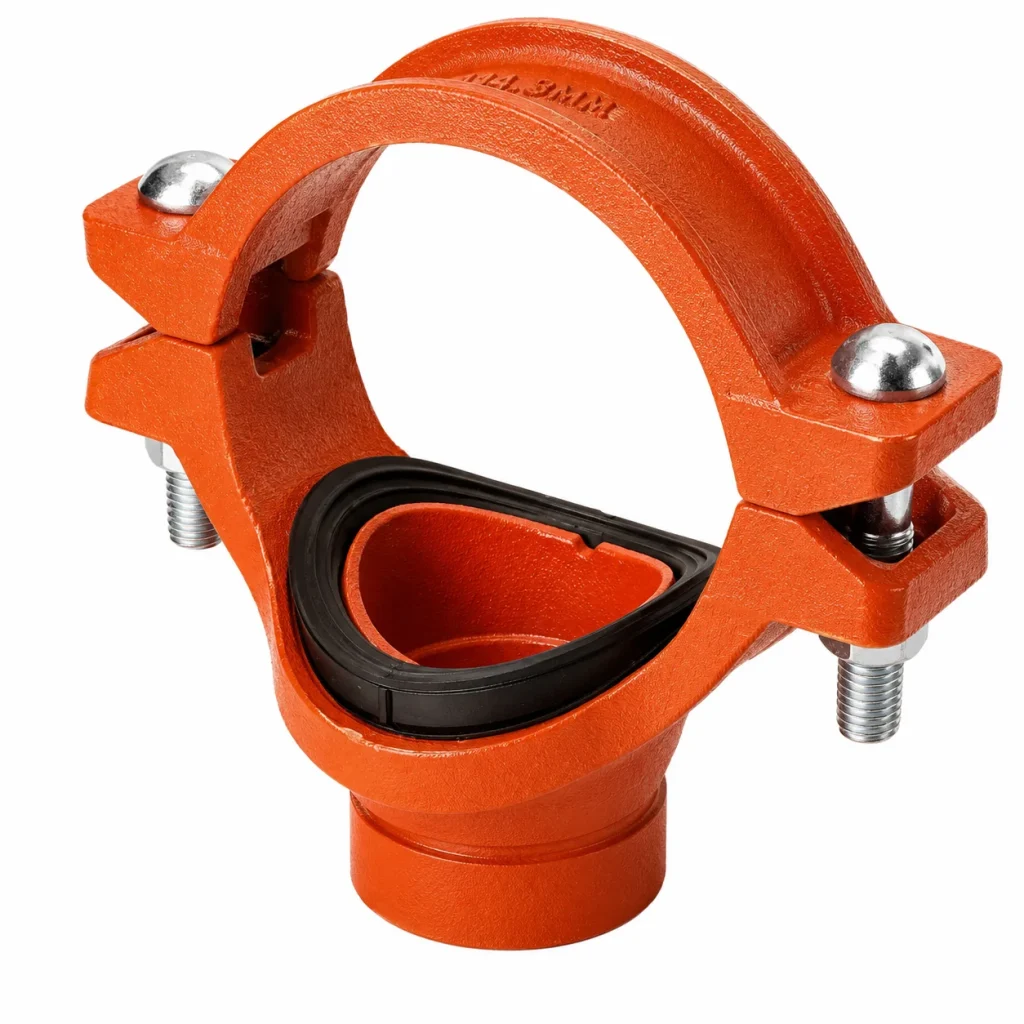 TEE MECANICA RANURADA FIERRO DUCTIL ASTM A-536 CERTIFICACION UL-FM MOD. 3G