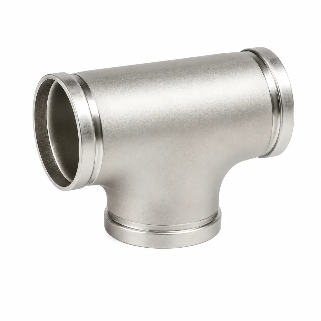 TEE RANURADA INOXIDABLE
