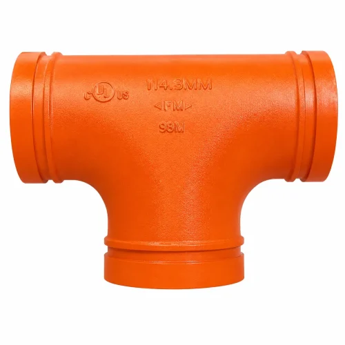 TEE RANURADA ESTANDAR FIERRO DUCTIL ASTM A536 CERTIFICACION UL-FM MOD. 130