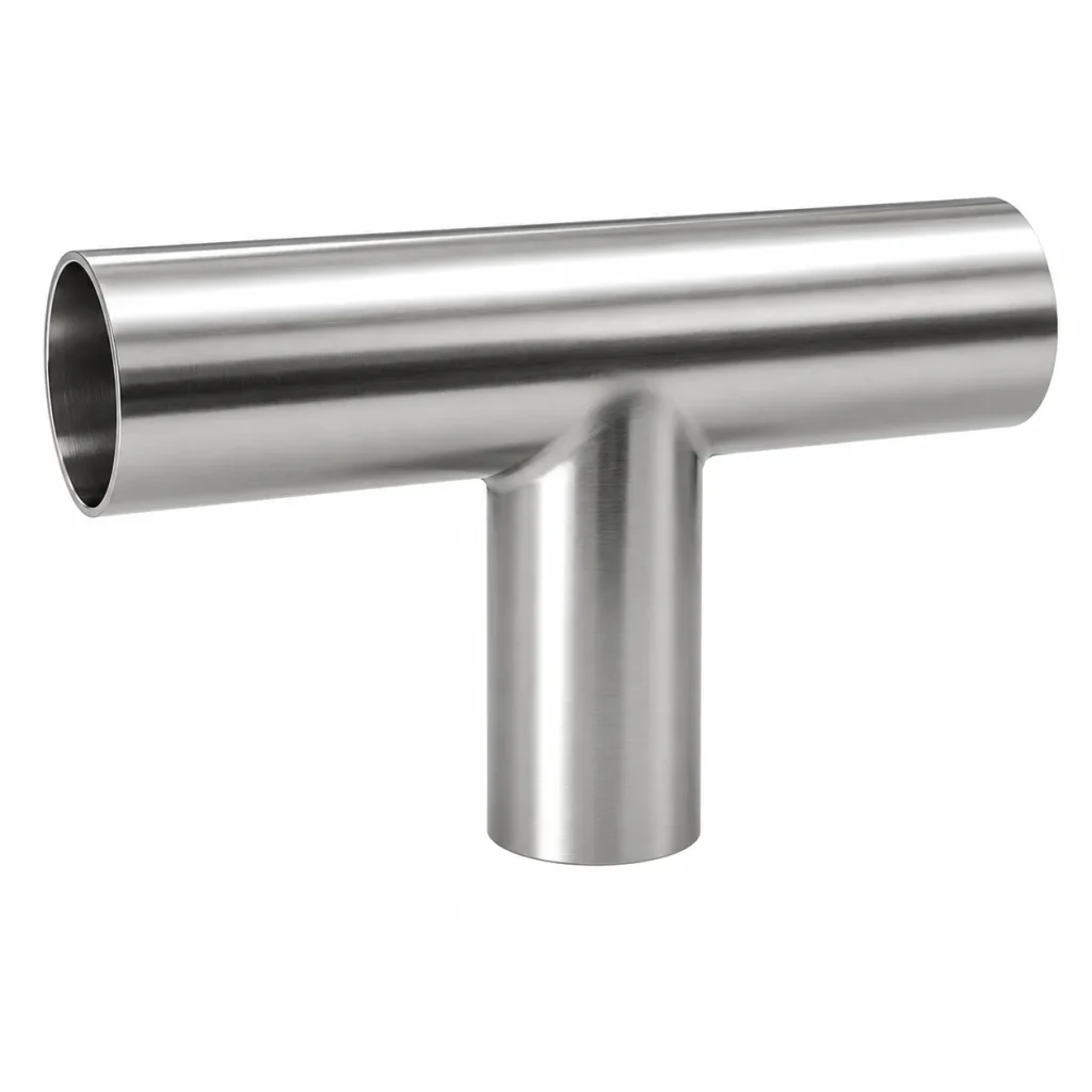 TEE SANITARIA ASTM A270 C-316L 3A EXTREMOS SOLDABLES