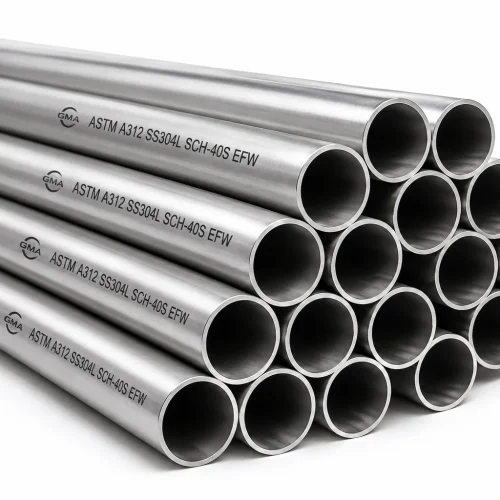 TUBO INOXIDABLE ASTM A312 SS304L SCH-10S CON COSTURA EFW