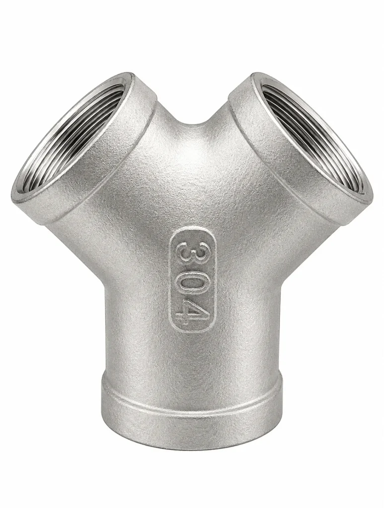 YEE ROSCADA  AC. INOX. C-304 CROSCA X 150 LBS -