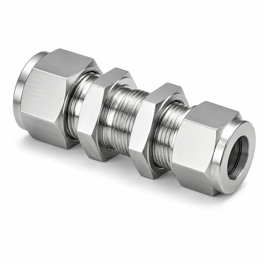 Unión Recta Acero Inox OD Tubo SS316