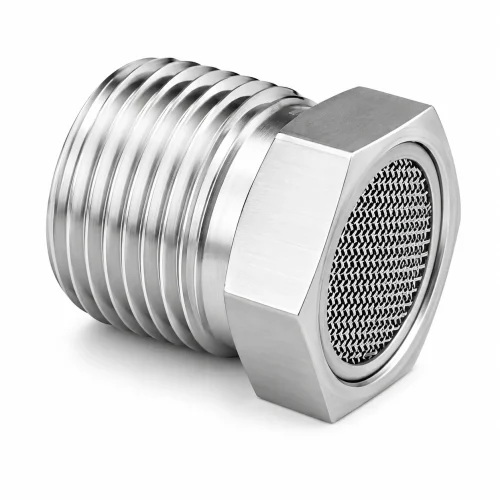 Racor Protector Acero Inox NPT Macho SS316