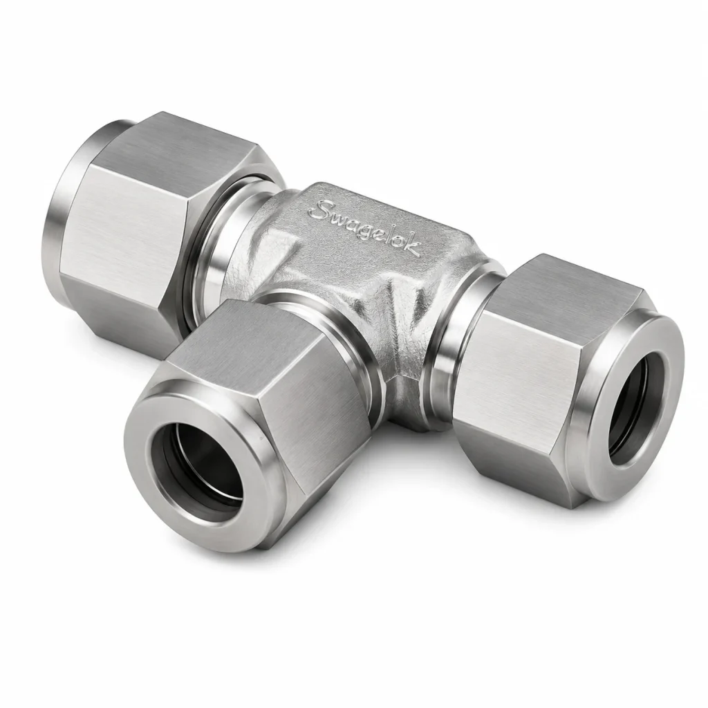 Unión Tee Acero Inox OD Tubo SS316