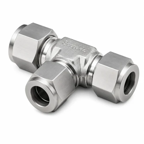 Unión Tee Acero Inox OD Tubo SS316